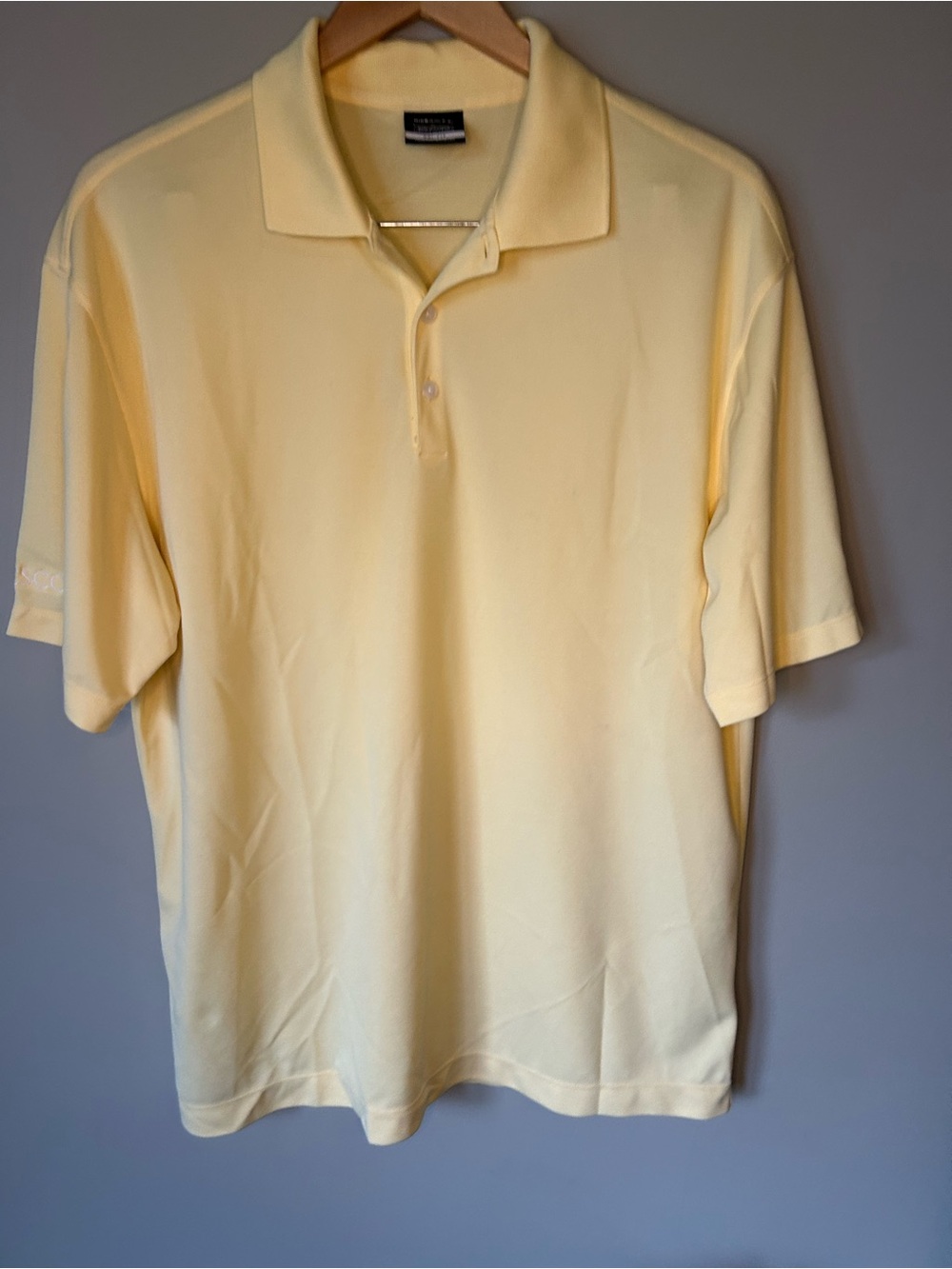 Nike Golf Men's Light Yellow Polo Shirt